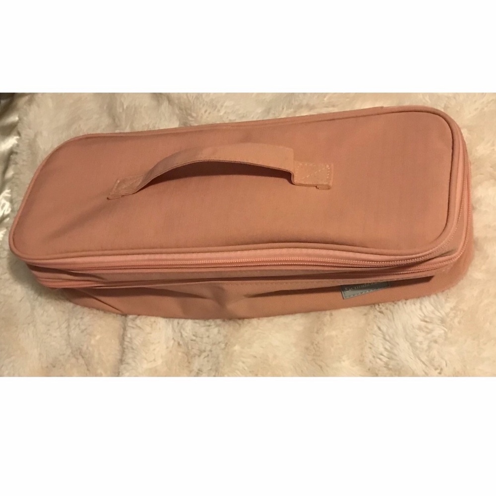 Pink Travel Case, Pink Storage Bag, Hair Tools Travel Bag In Pink
